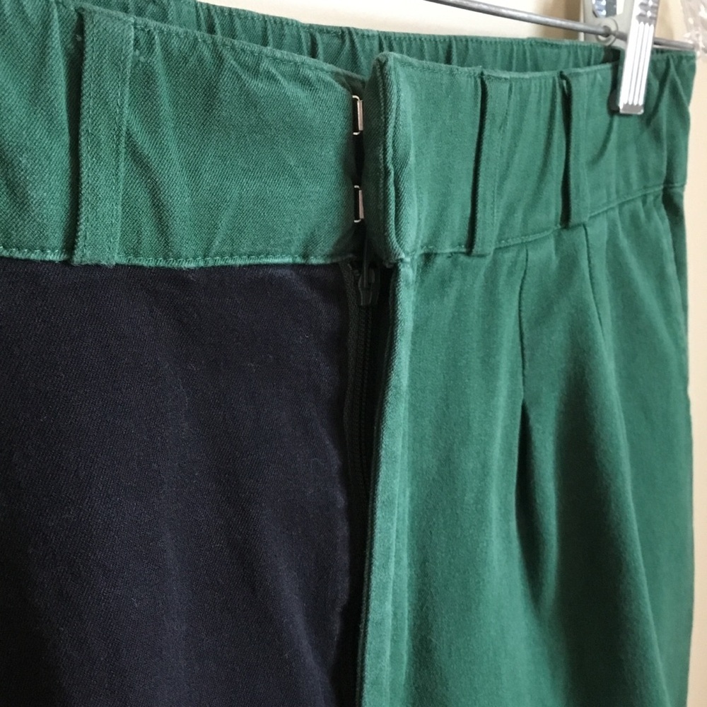 Fore All Laura High Waist Cropped Golf Trousers Green Black Color Block - Picture 6 of 13